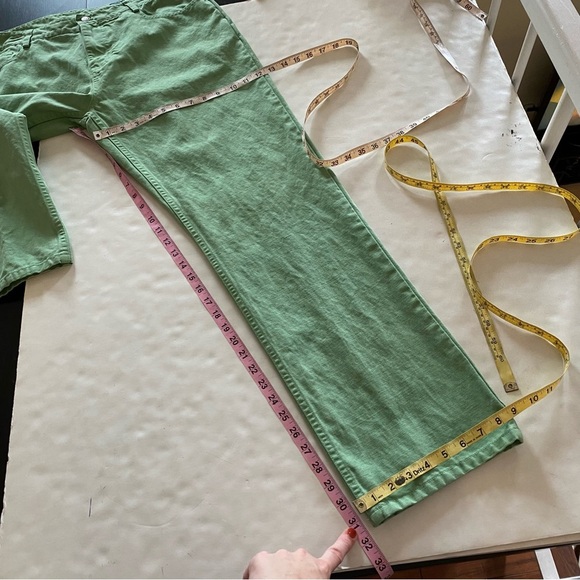 Vineyard Vines Pants Mens Size 36 Waist Green Cotton Linen Straight 5 Pocket - Picture 4 of 9
